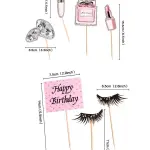 Girls Makeup theme Cake Topper