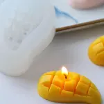 1pc exquisite mango shape silicone mould for soaps and candles