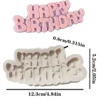 Happy Birthday Alphabet Silicone Mould For Cake Decoration