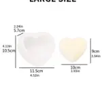 1pc Heart Shaped Candle Mold Weave Design Diy Chocolate,Baking,Plaster,Aromatherapy,Soap Mold