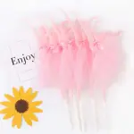 5pcs Pink Ballet Dancer Cake Toppers Ballerina Tutu Dessert Table Birthday Party Decoration Picks
