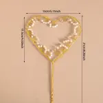 1pc led Heart Shaped Cake Topper Decoration