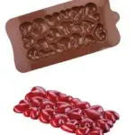 1pc Bubble Heart Shaped Silicone Mould for Chocolate,Candy,Cookie And Dessert