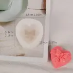 1pc Heart-shaped Rose Mousse Cake Silicone Mold For Valentine's Day,Wedding,Lover Gift,Aroma Plaster,Soap Grinding Tool,Better Offer With 2pcs