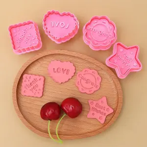 4pcs Cookie Cutter plunger set