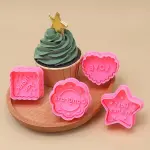 4pcs Cookie Cutter plunger set