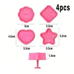 4pcs Cookie Cutter plunger set
