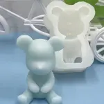 1pc Bear Holding Love Heart Shaped Silicone Mold For Fondant Cake,Chocolate,Gypsum Decoration + Better Deal For 2pcs/set