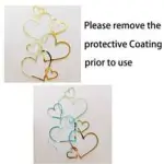 1 PCS Love Heart Cake Topper Valentine's Day Acrylic Heart Cake topper