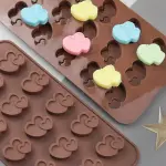 1pc Double heart silicone mould