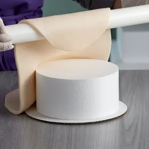 8" x 4" Foam Round Cake Dummy