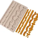 Relief boarder Lace silicone Mould
