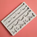 Relief boarder Lace silicone Mould