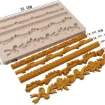 Relief boarder Lace silicone Mould
