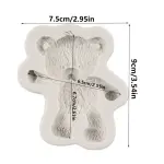 Teddy Mould Silicone Fondant Molds Candy Chocolate Mold for Teddy L, Style C