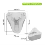 3D reindeer face christmas silicone mould for chocolates,candies,fondant ,resin etc