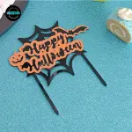 Bat Pumpkin Happy Halloween Cake Topper Cake Decoration