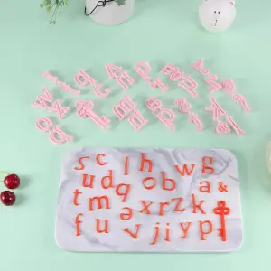 26pcs Alphabet Shaped Biscuit Mold