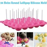 20 Sphere Holes Cakepops Silicone Mould