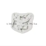 Raindeer christmas berry and leaf silicone mould