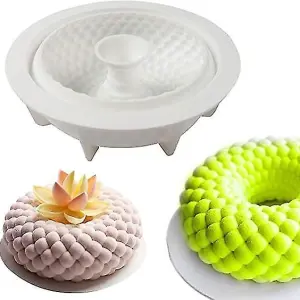 Cake Decor 3D Round Bubble Donut Shape Cake Molds Entremet Cake Mould Mousse Mould entremet mould