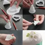 6 Pcs Icing Fondant Calla Lily Flower Cookie Cutter Mold Bakeware Tool Cutter Sugarcraft Paste Mold Cake Decorating Cutter Former