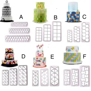 3 pcs Geometrical Cutter Sets