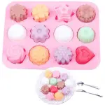 12-Cavity mixed Flower candy ,soap ,cholate ,Silicone mould