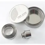 11 Pieces Stainless Steel Cookie Cutter Set Biscuit Plain Edge Round Cutters Metal Ring Baking Molds Ranging from 2-6 Inches