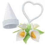 6 Pcs Icing Fondant Calla Lily Flower Cookie Cutter Mold Bakeware Tool Cutter Sugarcraft Paste Mold Cake Decorating Cutter Former