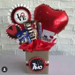 1 pcs Large heart Balloon cake topper