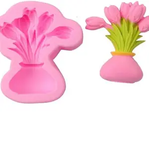 Tulip Shaped flower pot silicone Mould