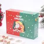 1 PCS 12 cavity Christmas Cupcake Pack Box Muffin Cake Open Window Transparent box