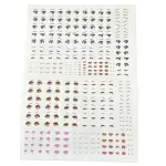 3D Eyes Stickers for Face Moulds | Self-Adhesive Doll Eyes Decals for Fondant, Clay & DIY Crafts