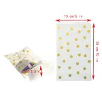 50 Pcs golden polka Portable Bags