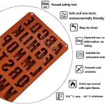 26 Cavities large Alphabet Numbers Silicone Baking Mould,Capital Letter Moulds Chocolate mould Ice Cube DIY Moulds