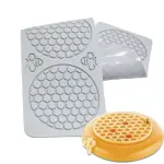 5 cavity Honey Bee comb with honey bees chocolate garnish mould