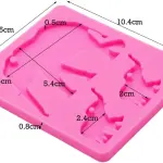 3 Cavity Elephant silicone mould