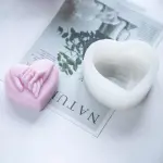1pc Heart Shaped Hand In Hand Valentine's Day Silicone Mould For Baking & Candle Making