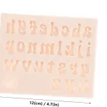 1pc capital Alphabet Silicone Mould