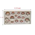 1pc Assorted Heart Shaped Button Silicone Mould