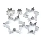 5pcs Snowflake Cutter Cookies Stainless Steel Fondant Christmas cutter set