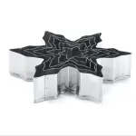 5pcs Snowflake Cutter Cookies Stainless Steel Fondant Christmas cutter set