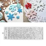 Large snowflake lace silicone mould