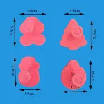 4 pcs Christmas theme cookie cutter plunger set