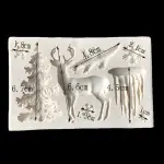 Christmas theme reindeer,ice theme silicone mould