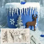 Christmas theme reindeer,ice theme silicone mould