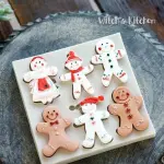 Ginger bread theme christmas silicone mould