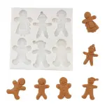 Ginger bread theme christmas silicone mould