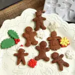 Ginger bread theme christmas silicone mould